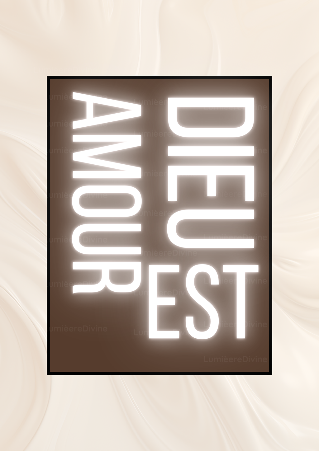 Affiche Chrétienne - Dieu est amour