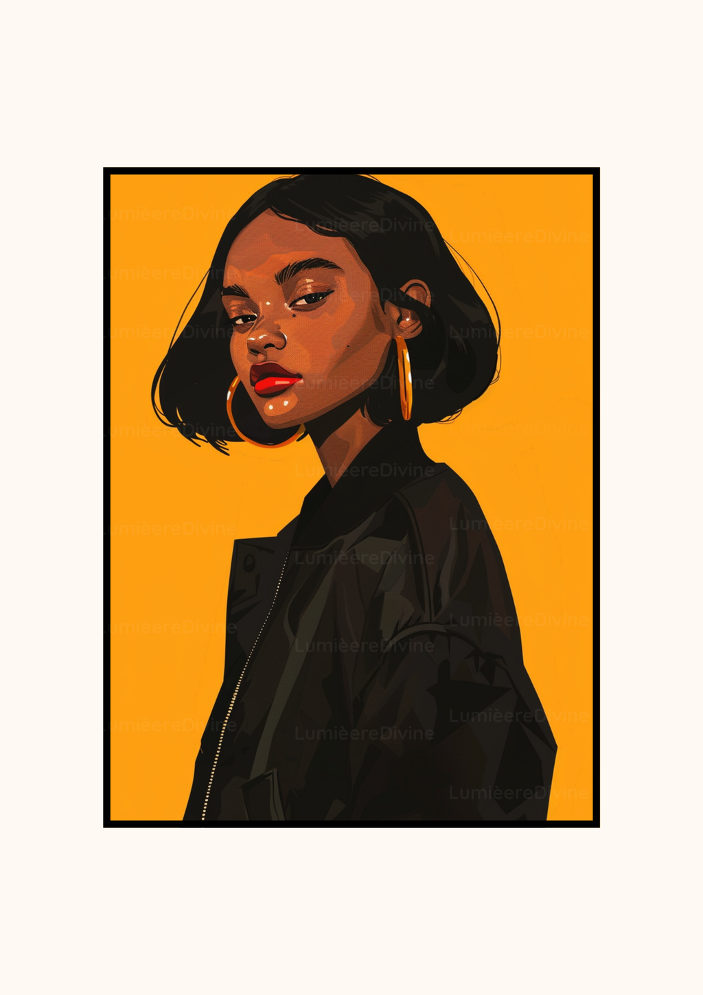 Affiche Afro Art - Elégance