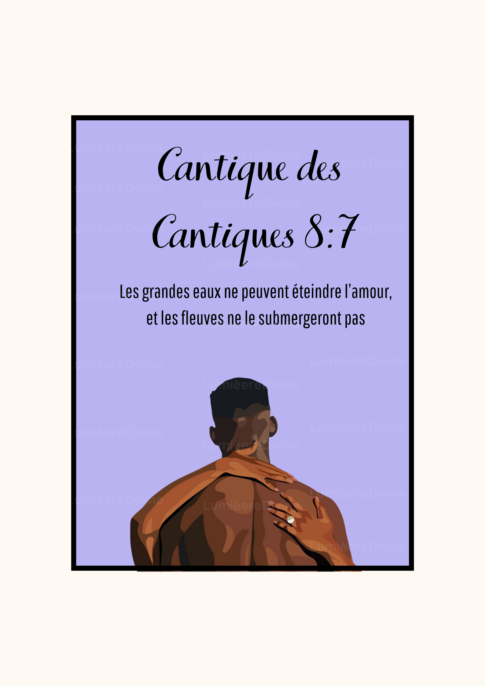 Affiche Chrétienne - Cantique des Cantiques 8:7