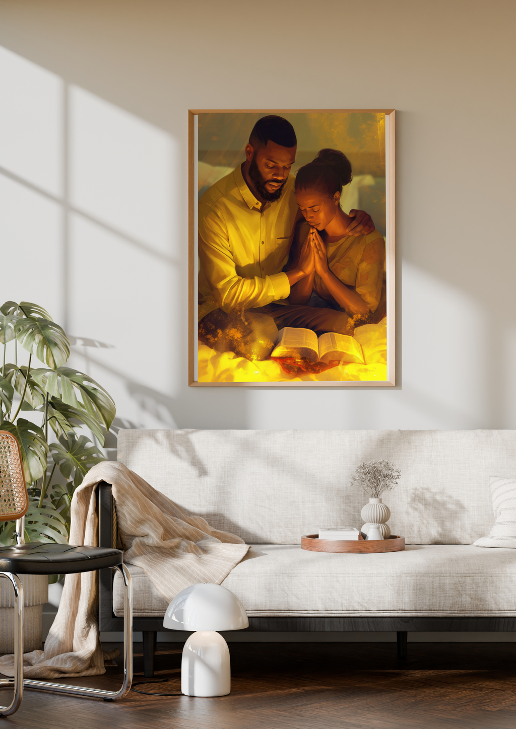 Affiche Chrétienne - Couple en prière