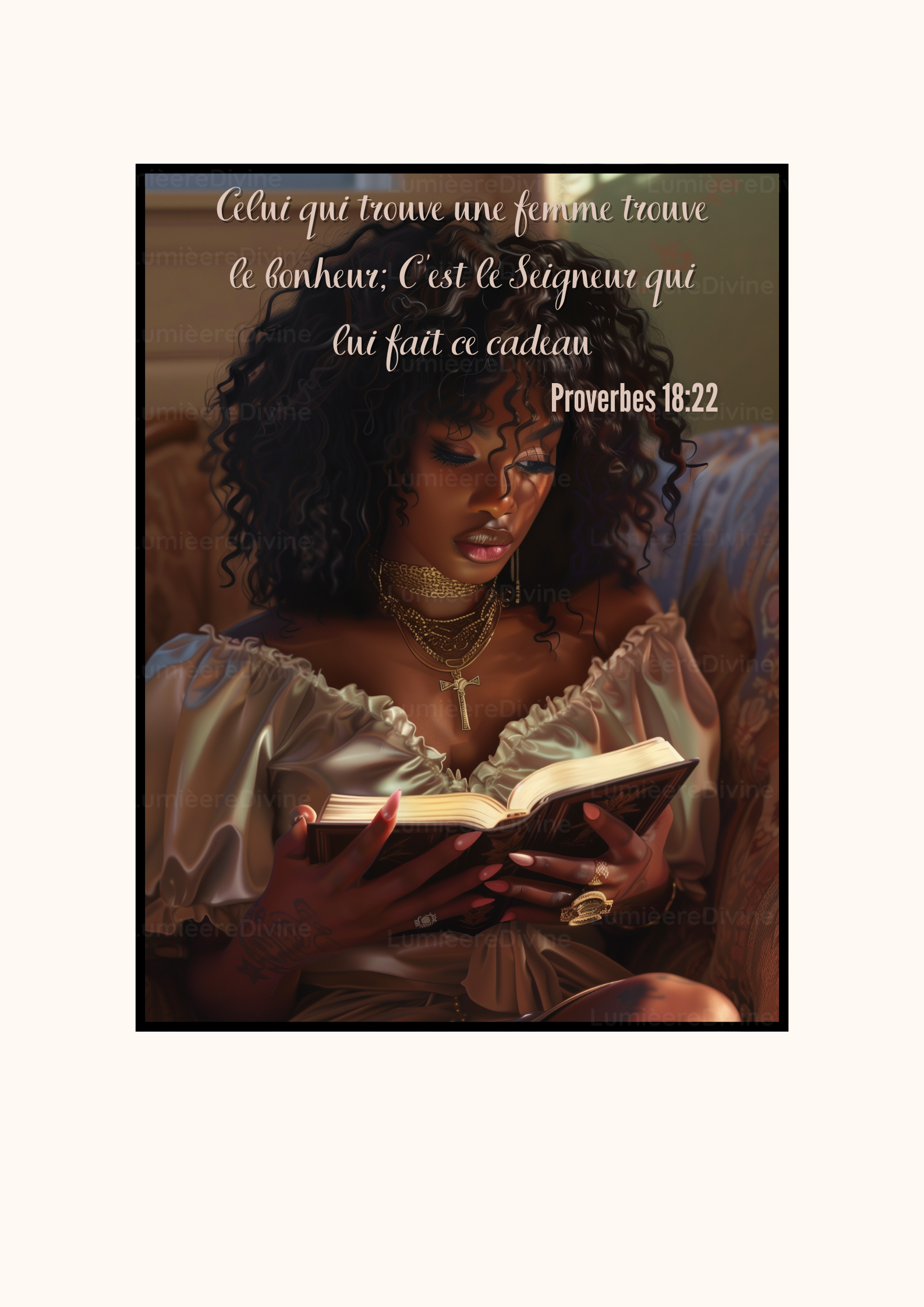 Affiche Chrétienne - Proverbes 18:22