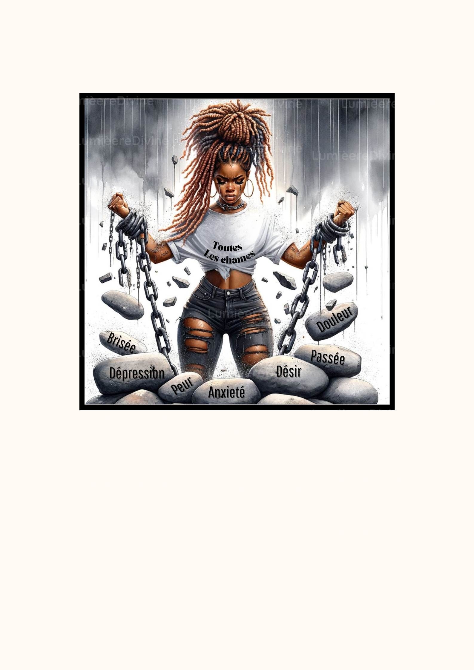 Affiche Chrétienne - Chaines brisées