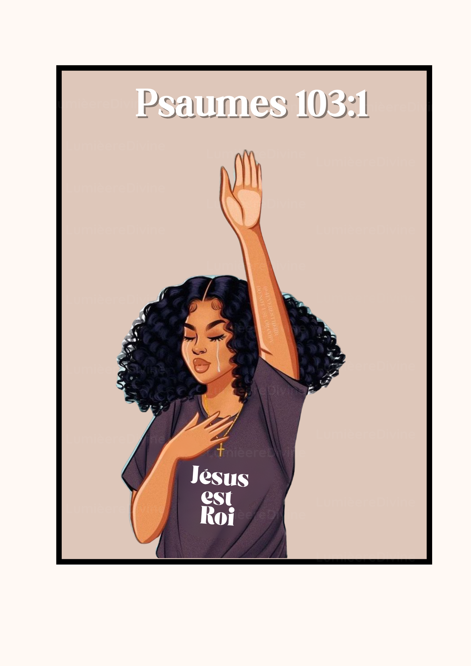 Affiche Chrétienne - Psaumes 103:1