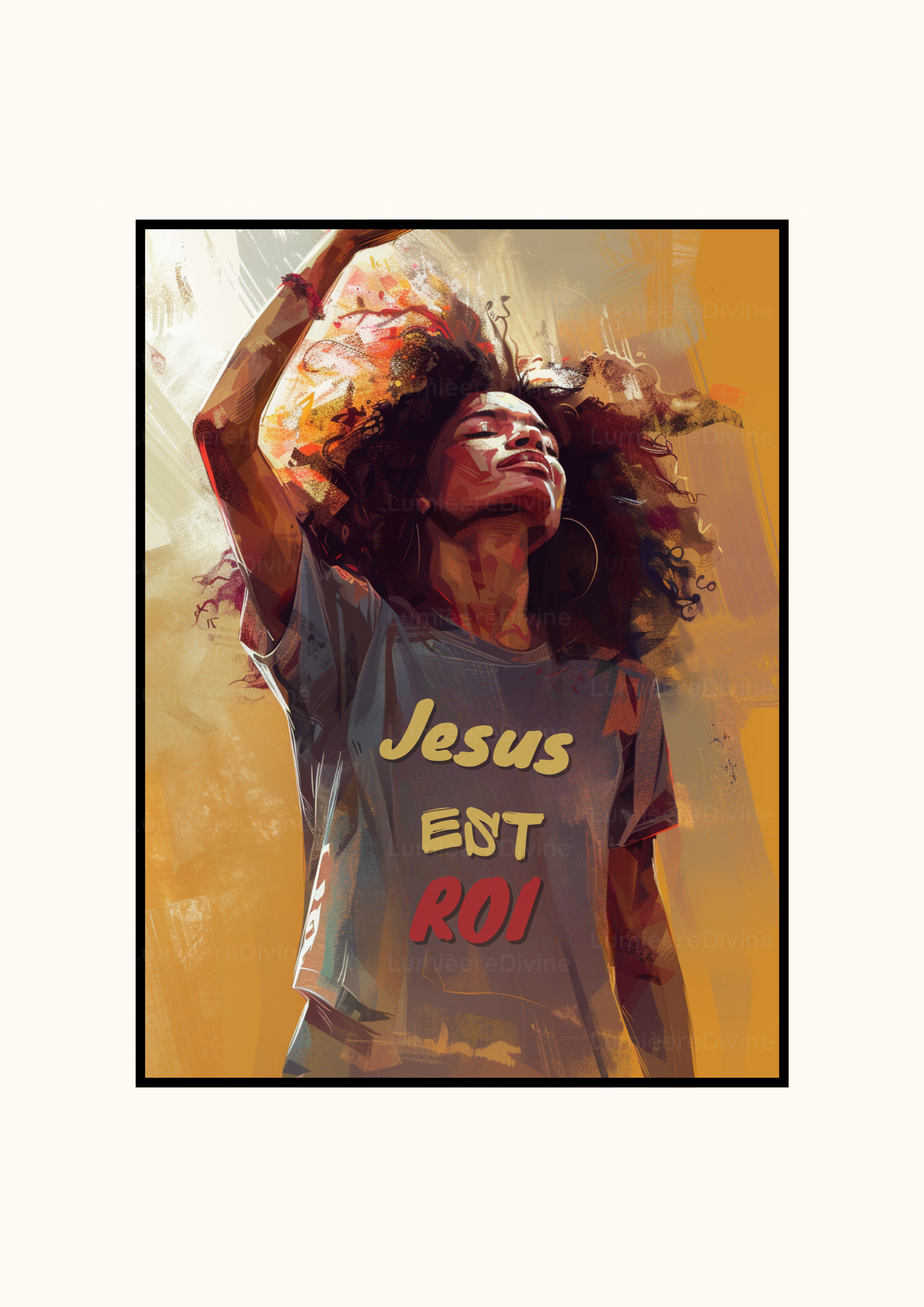 Affiche Chrétienne - Jesus est Roi