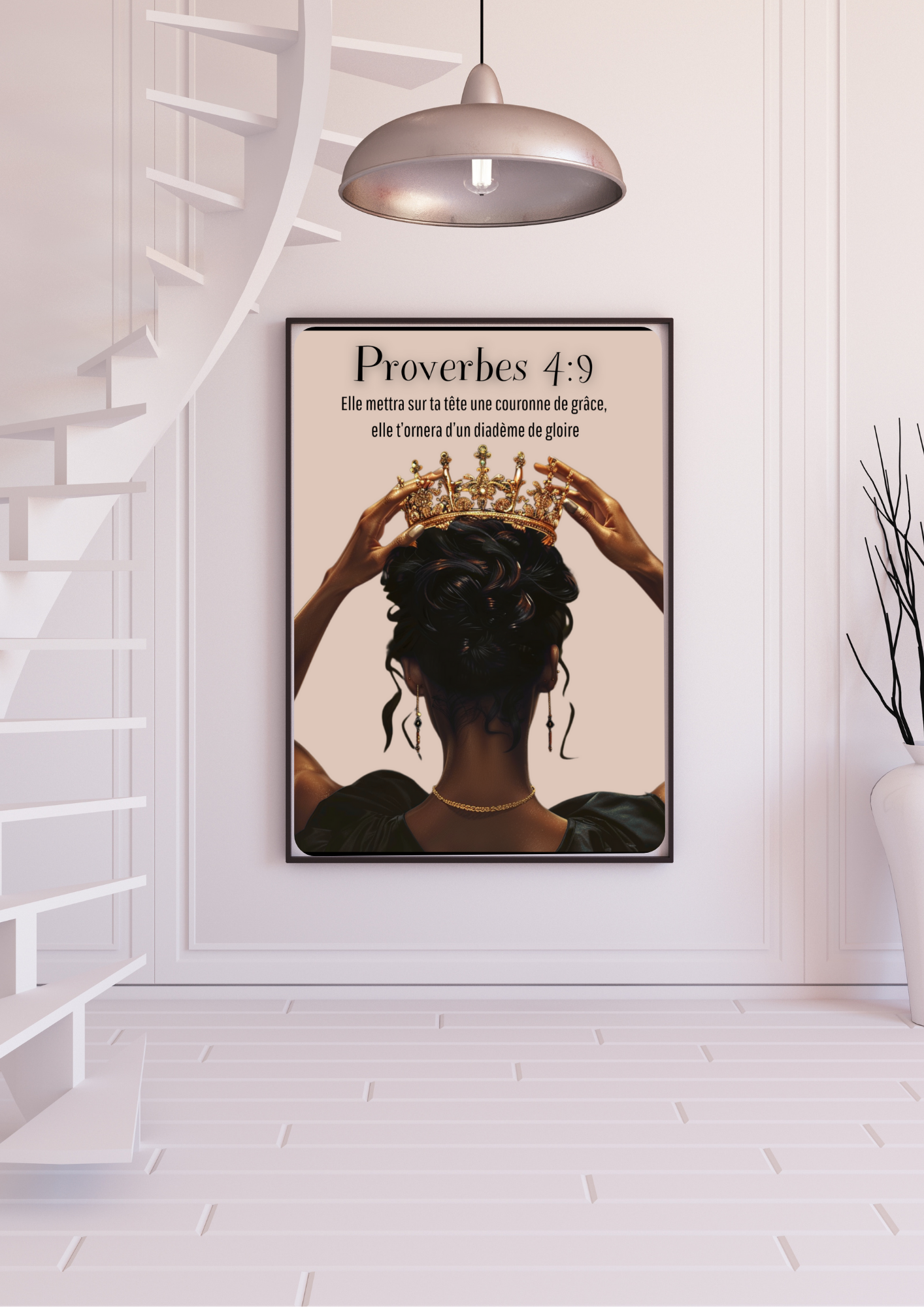 Affiche Chrétienne - Proverbes 4:9