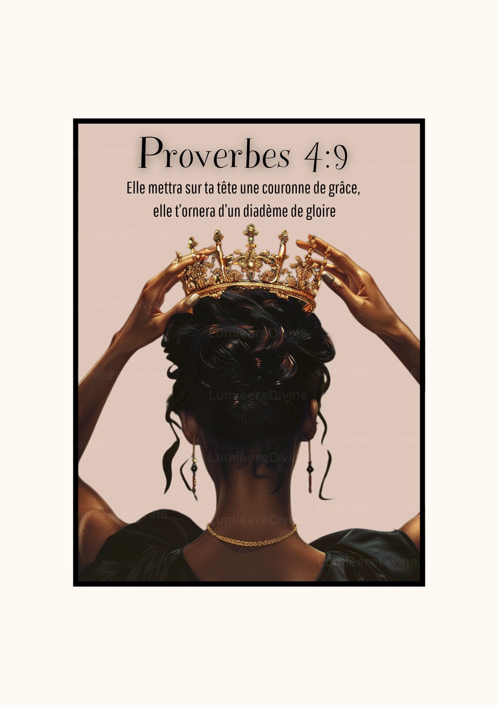 Affiche Chrétienne - Proverbes 4:9