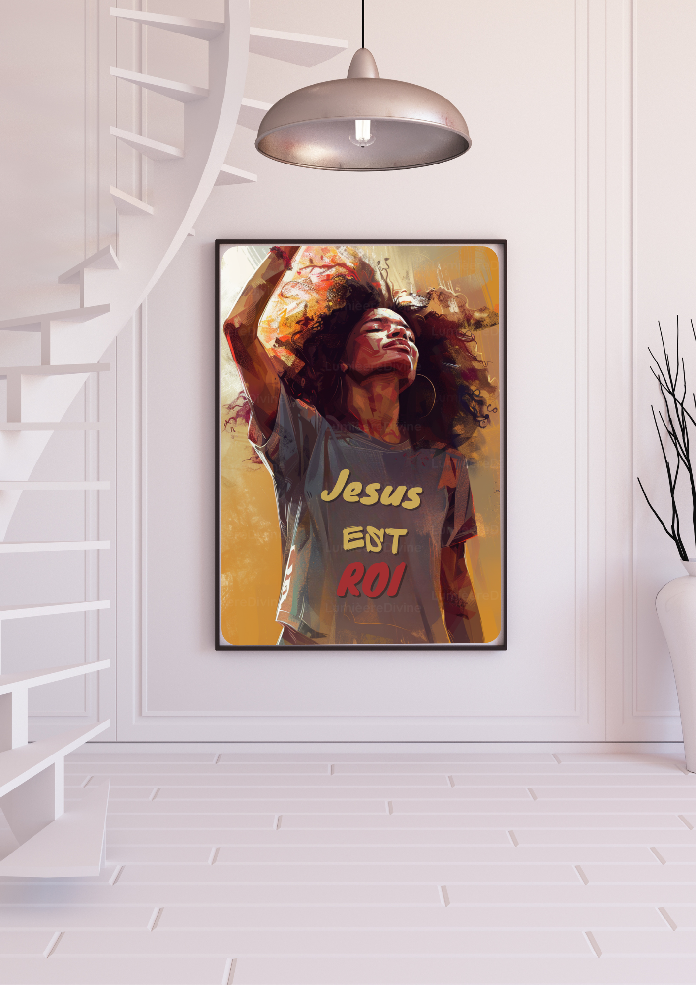 Affiche Chrétienne - Jesus est Roi
