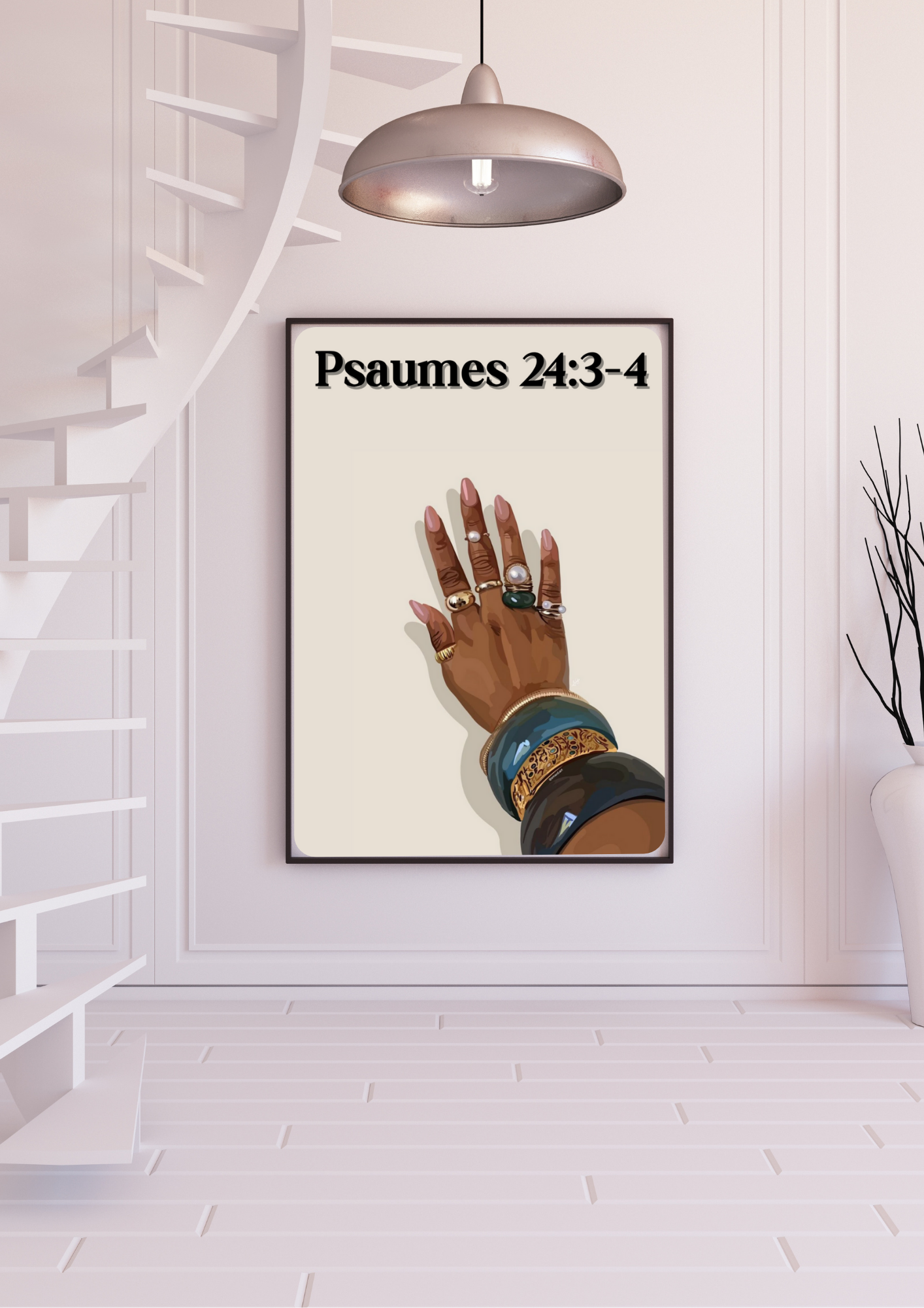 Affiche Chrétienne - Psaumes 24:3-4