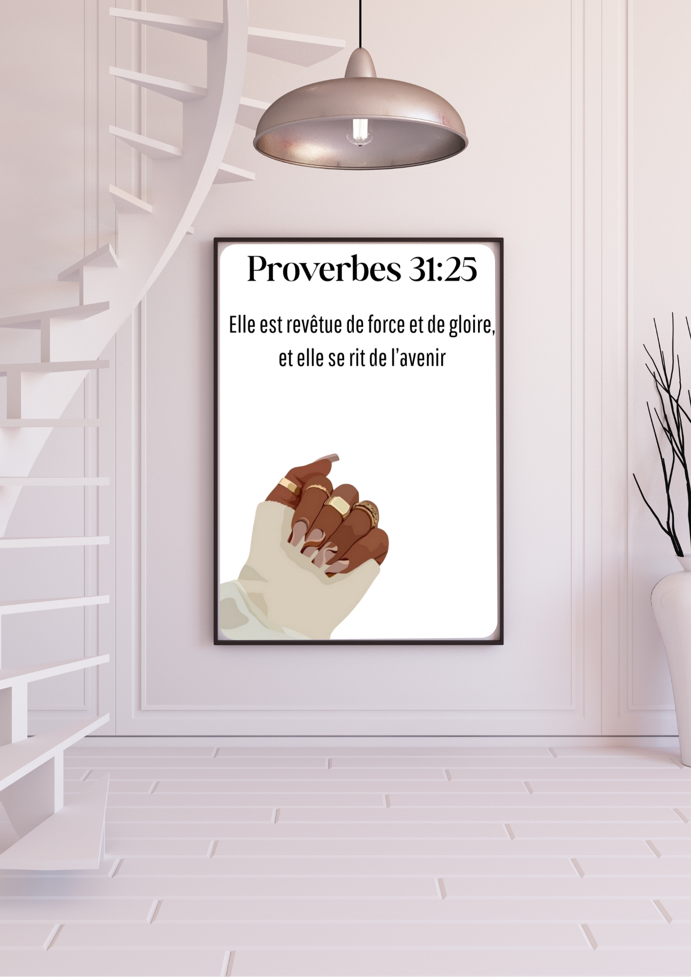 Affiche Chrétienne - Proverbes 31:25