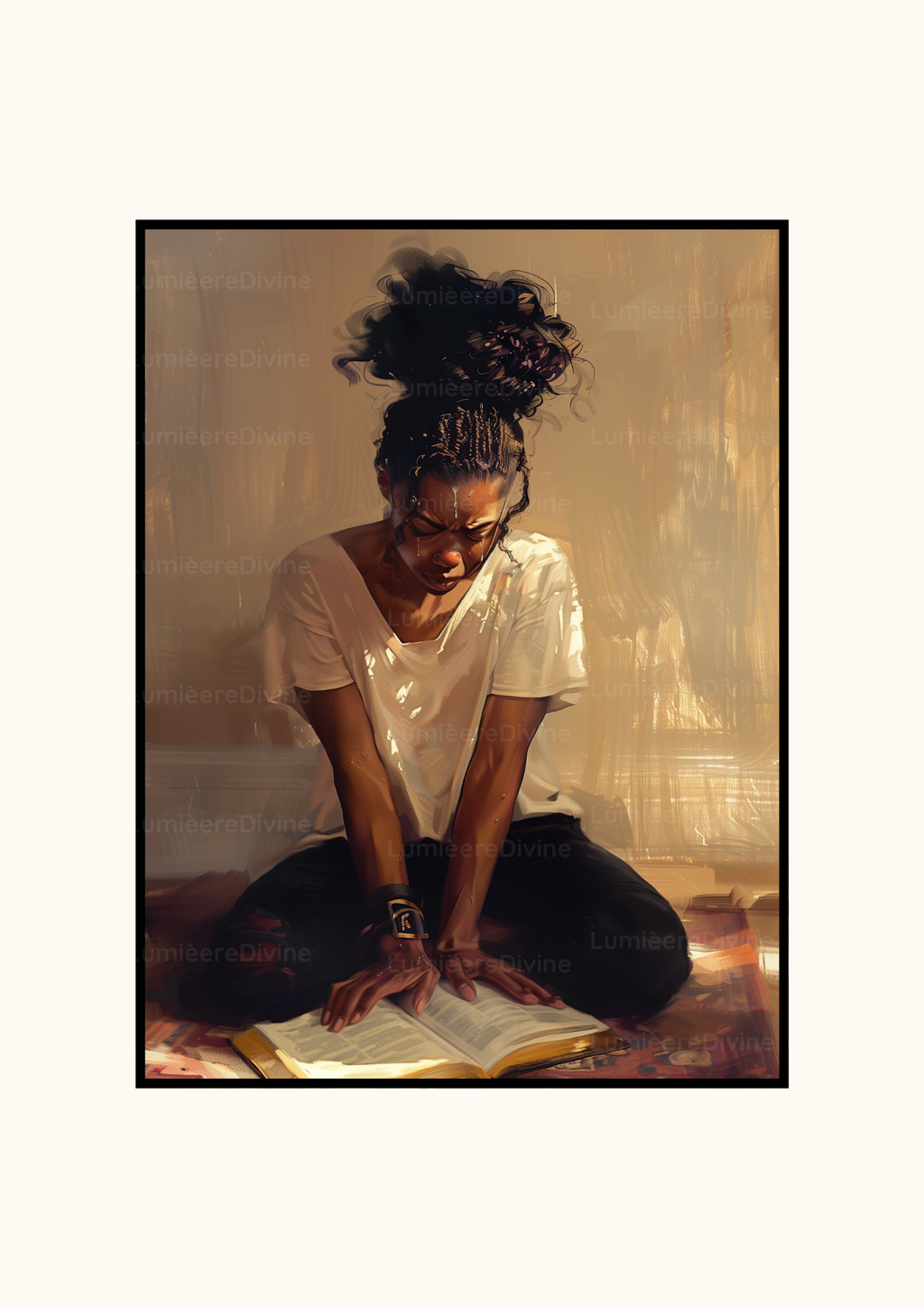 Affiche Chrétienne - Femme de prière