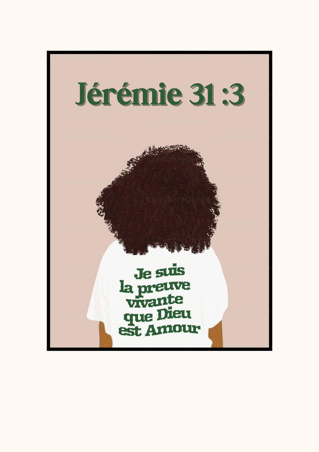 Affiche Chrétienne - Jérémie 31:3