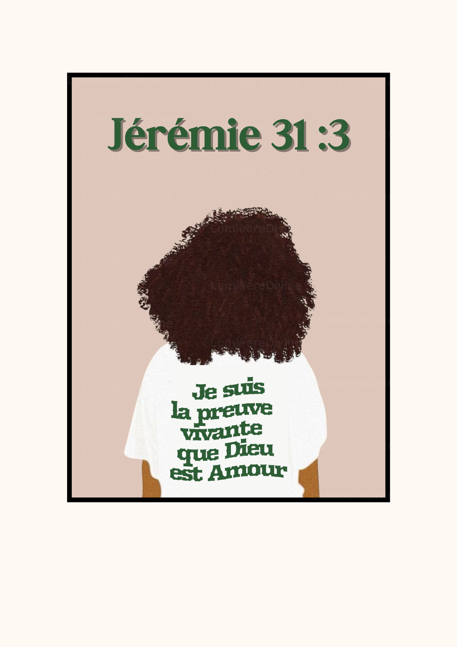 Affiche Chrétienne - Jérémie 31:3