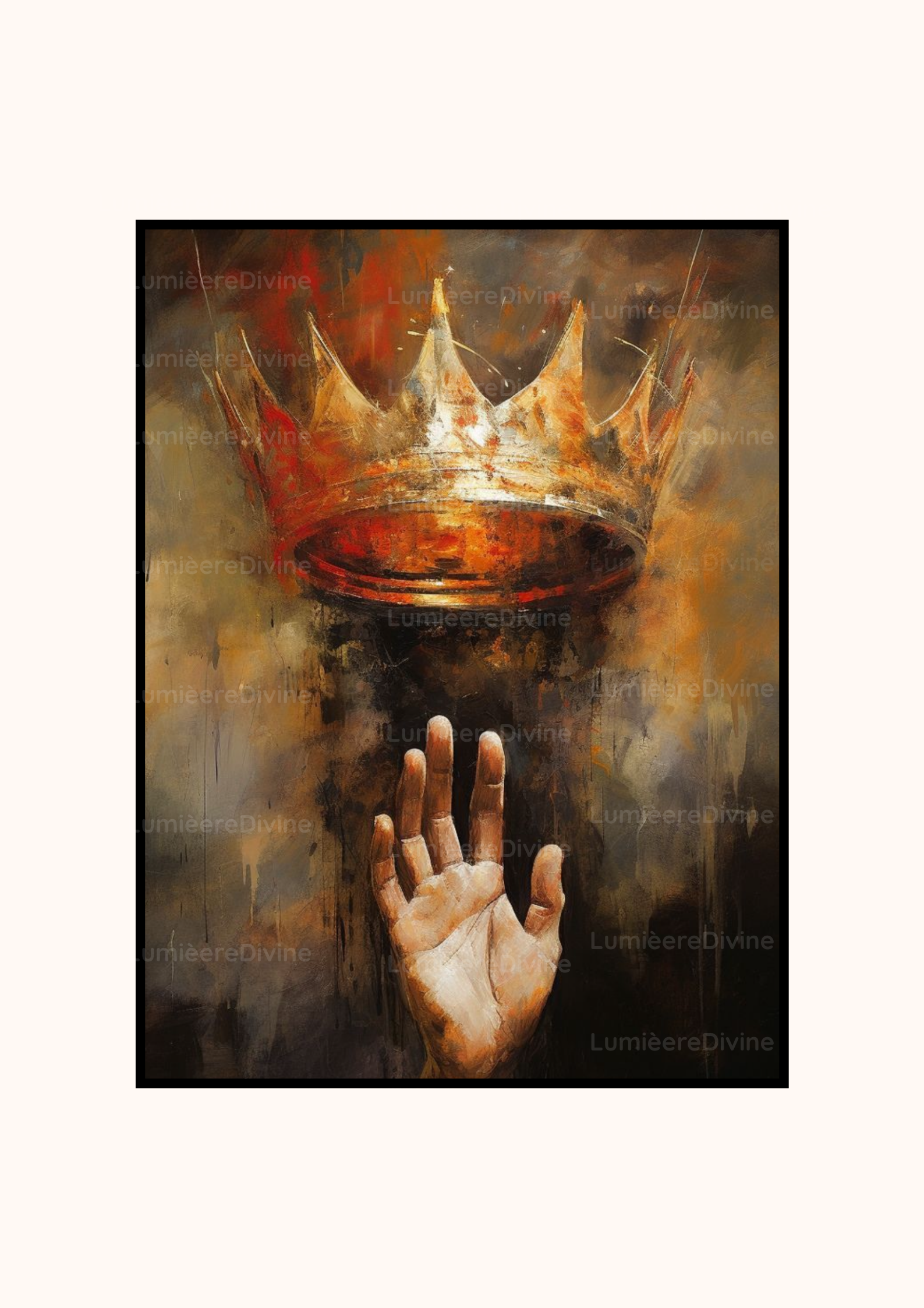 Affiche Chrétienne - Homme Couronné