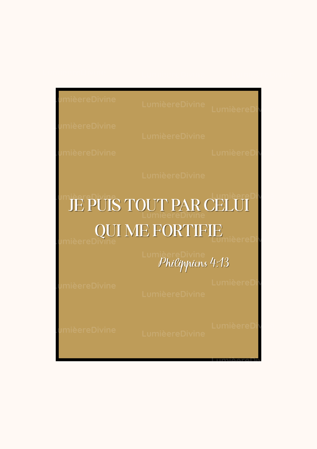 Affiche Chrétienne - Philippiens 4:13